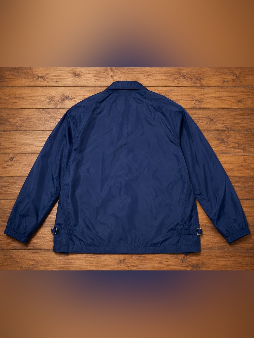 Vintage IZOD Lacoste Navy Nylon Windbreaker Jacket Mens-L.1978–1982 production - Picture 5 of 10